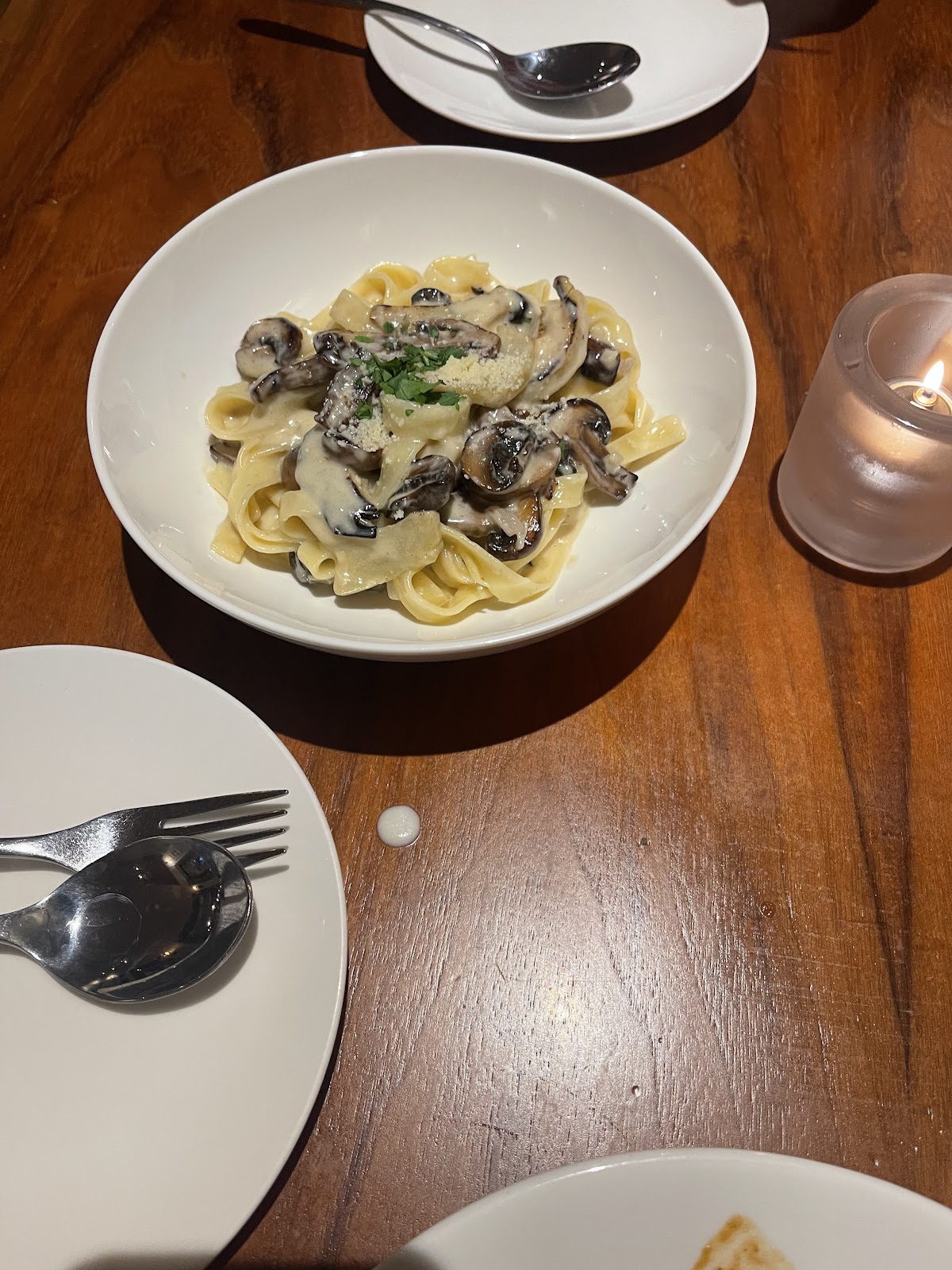 Fettuccine with Wild Mushrooms & Artichoke Hearts