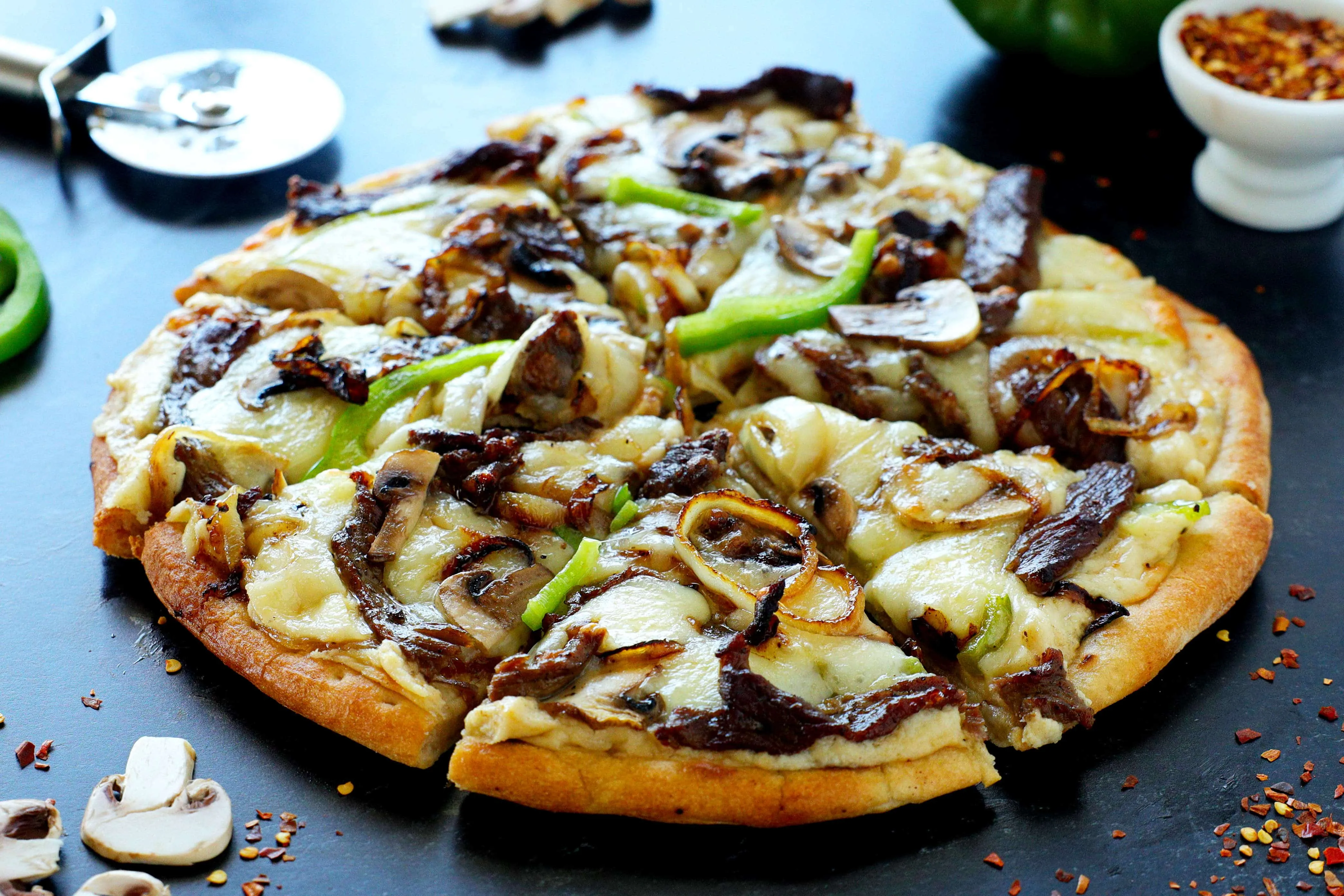 Steak Pizza