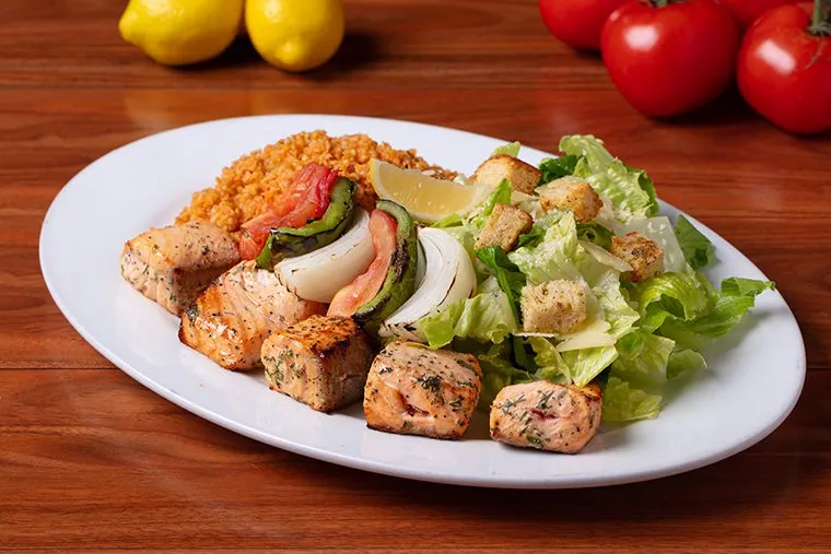 Fresh Atlantic Salmon Kabob