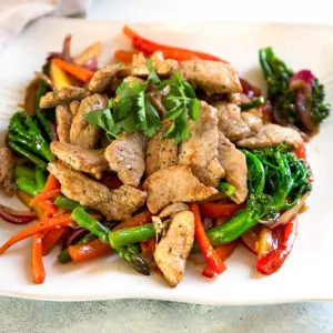 Steamed Pork with Vegetables