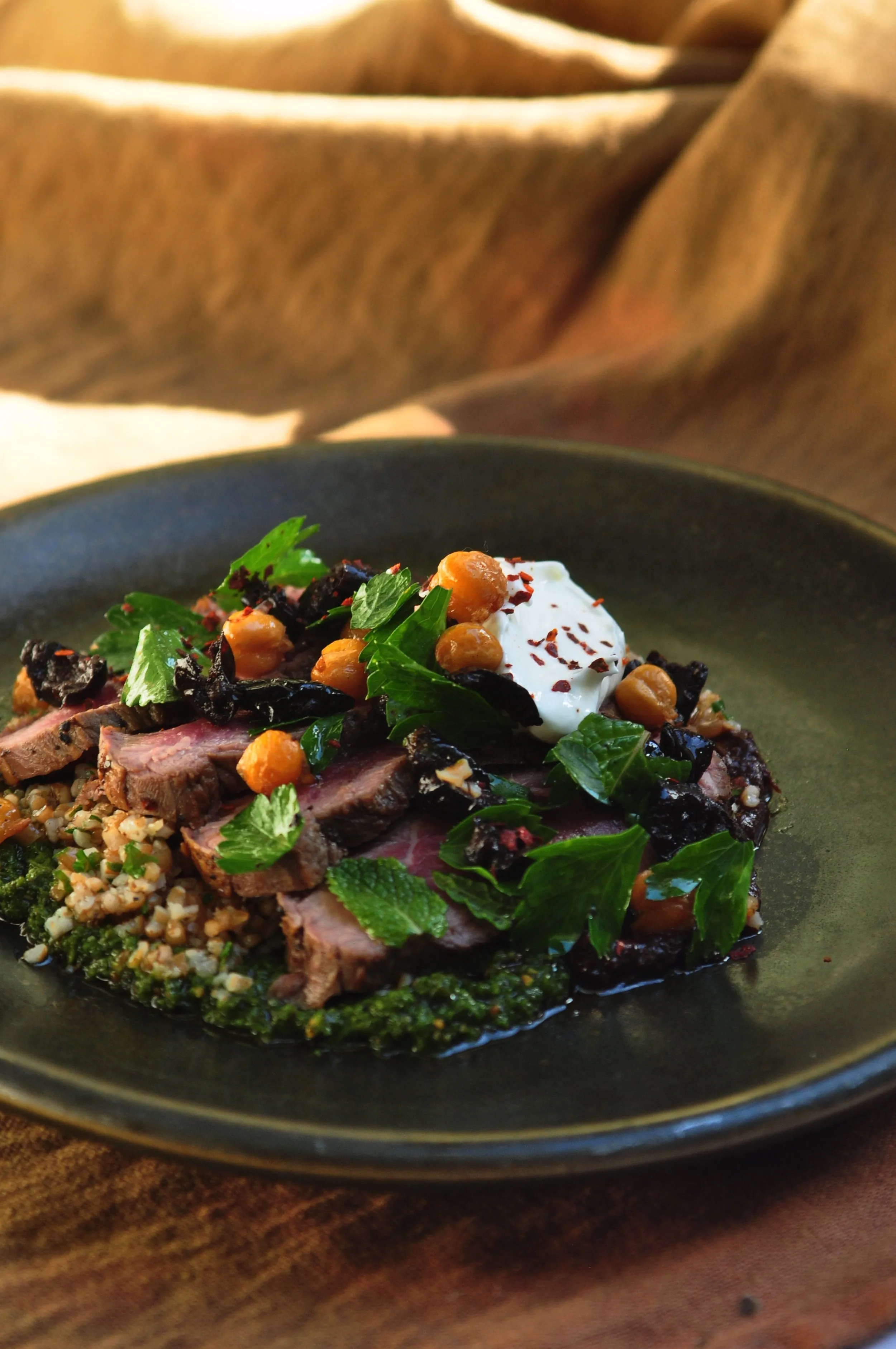 Liberty duck breast, savoy cabbage & pickled raisins