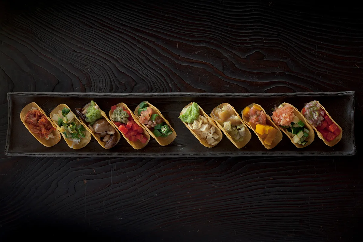 Vegetable Tacos Assortment