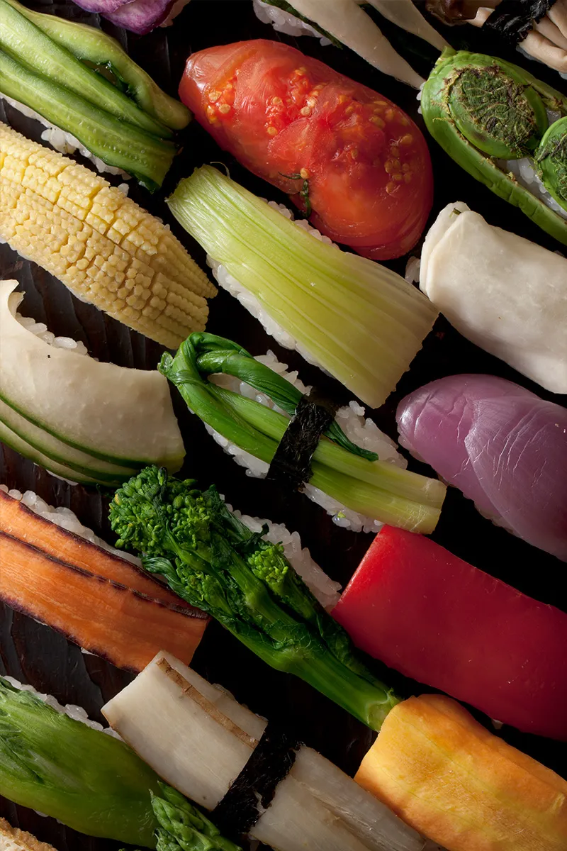 Vegetable Sushi Assortment