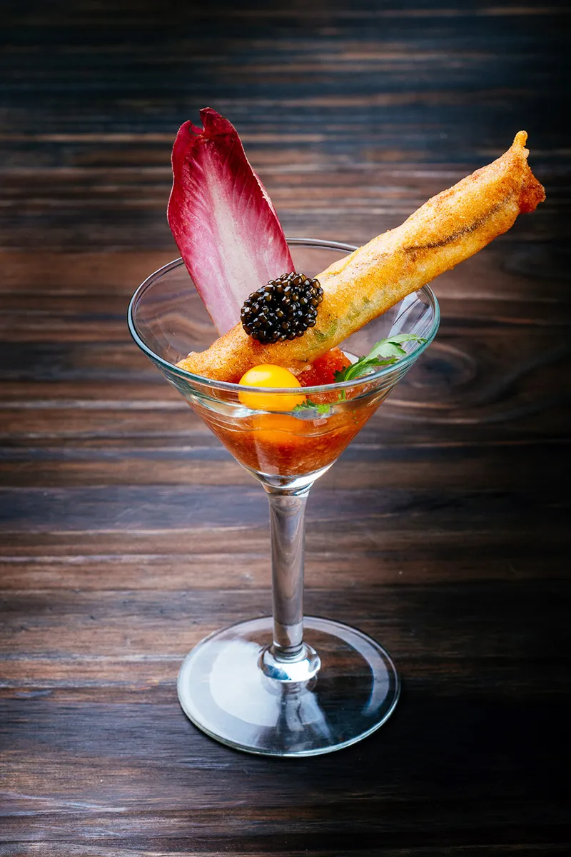 Seafood Springroll with Caviar