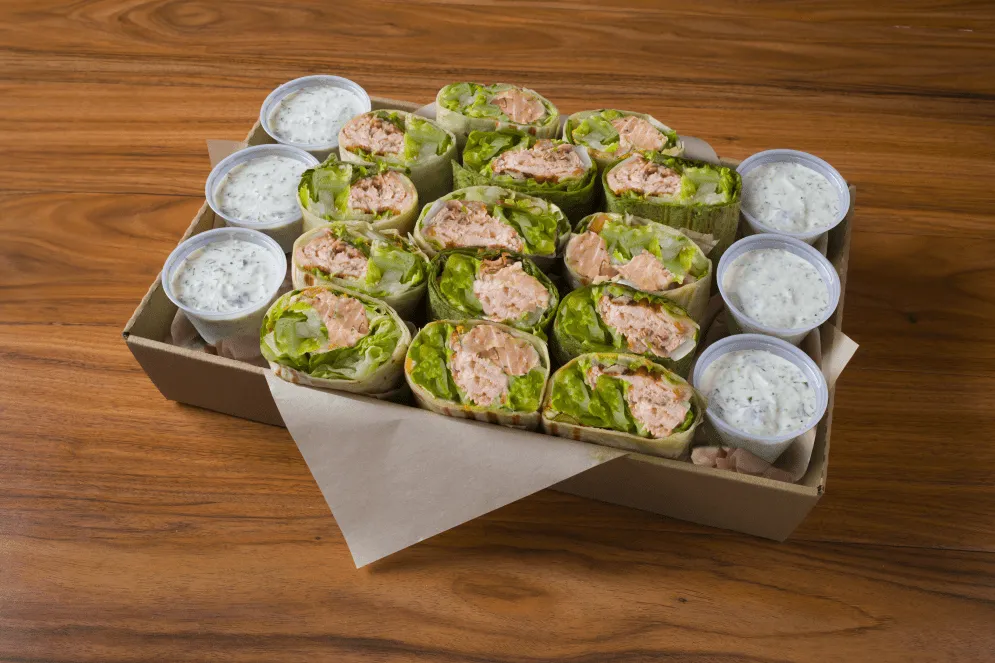 Salmon Caesar Wrap