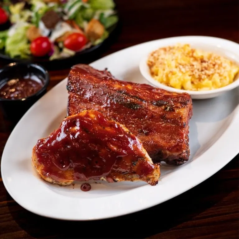 BBQ Chicken & Ribs Half Rack