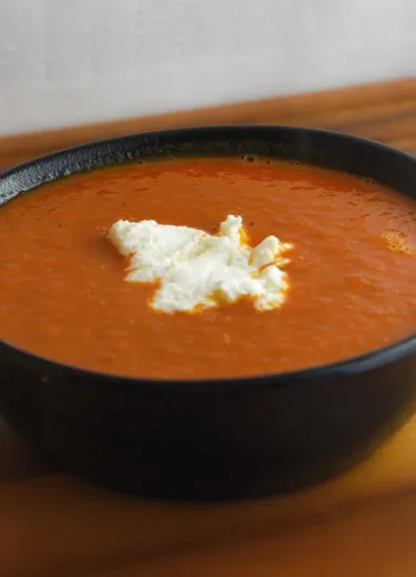 Goat Cheese Tomato Soup