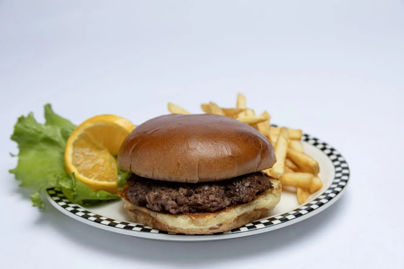 Biscuit Burger & Fries