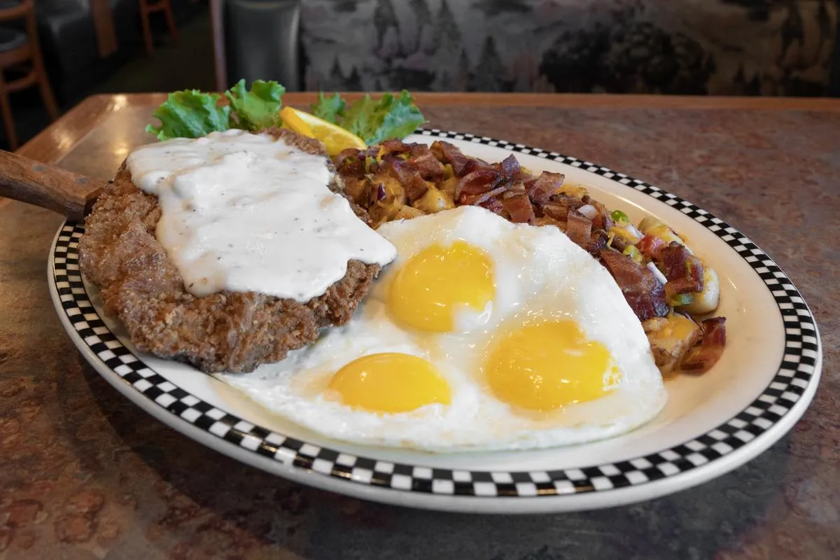 BIGFOOT Chicken Fried Steak & Eggs