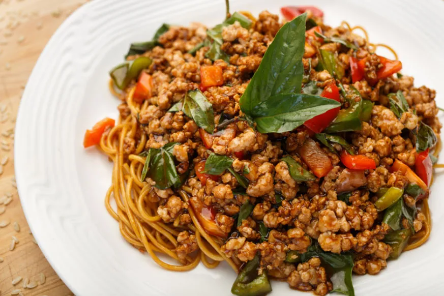 Thai Basil Spaghetti