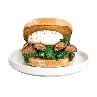 Fennel Sausage, Broccolini & Burrata Panino