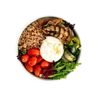 Grilled Veggies & Burrata Salad Bowl