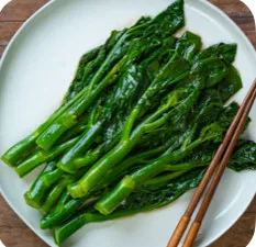 Steamed Chinese Broccoli