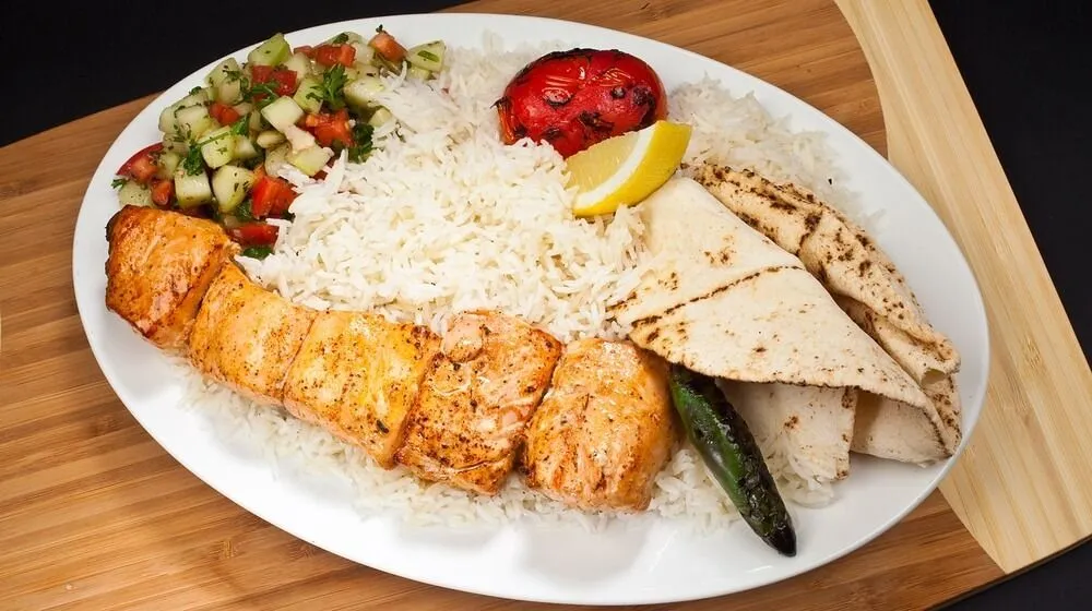 #17C SALMON KABOB
