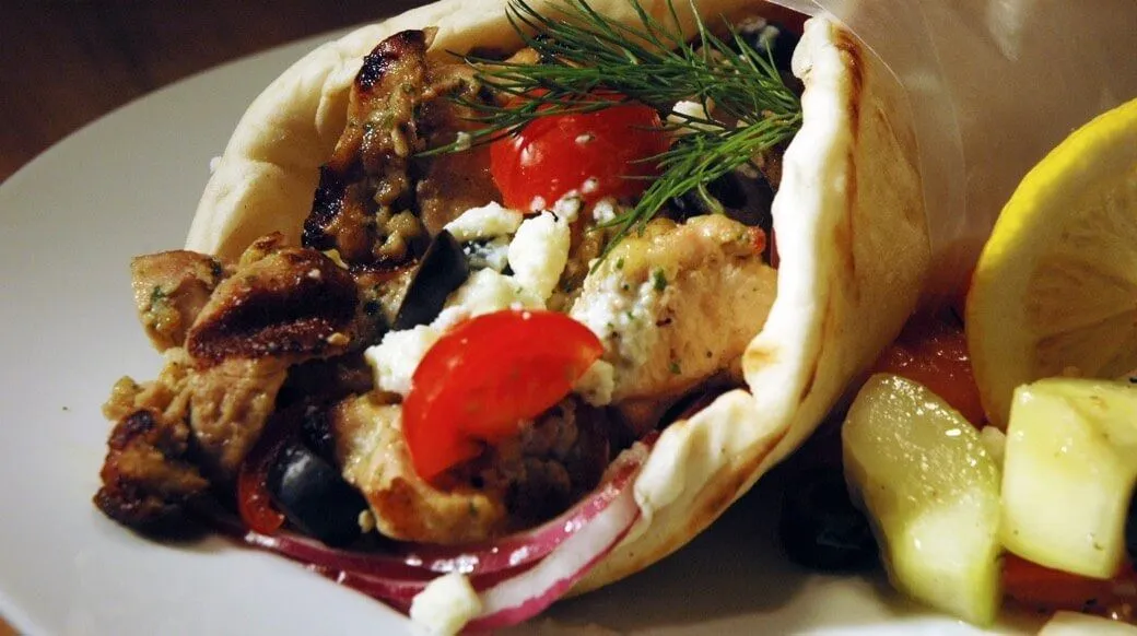 #3 CHICKEN KABOB PITA WRAP