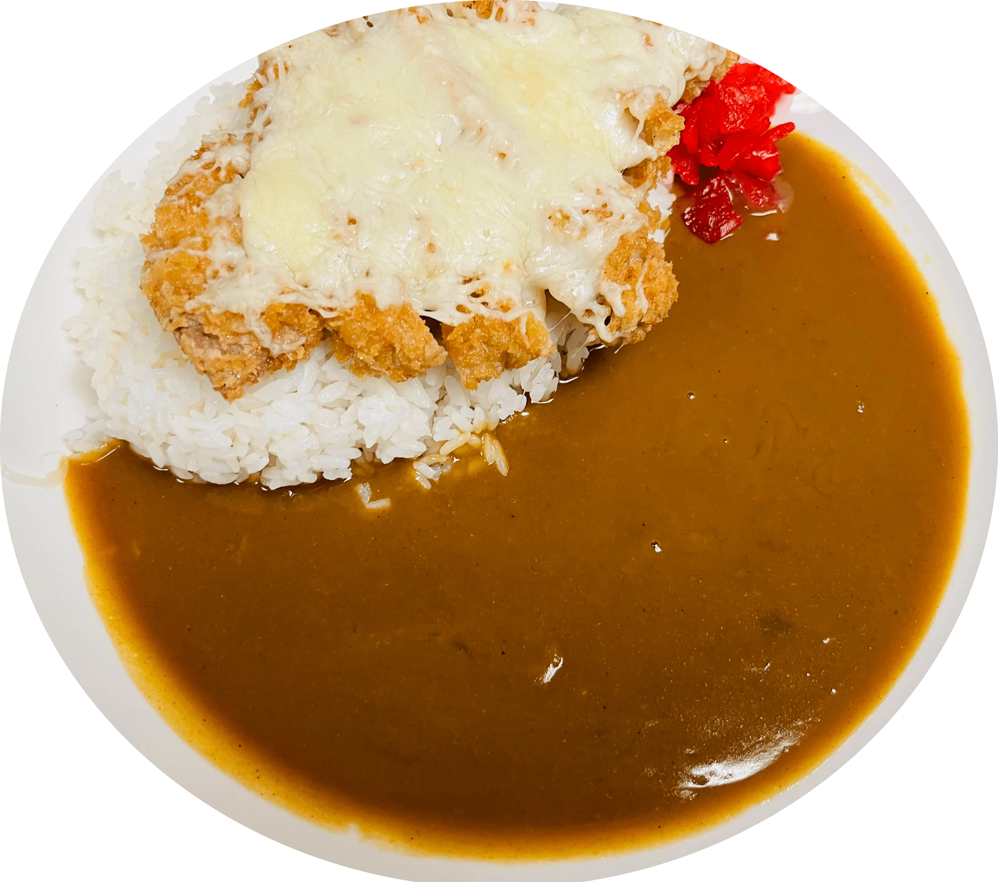 Katsu Curry Rice with Cheese