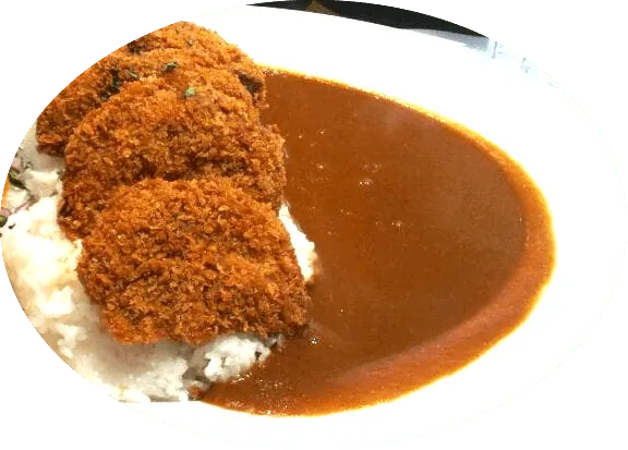 Menchi Katsu Curry Rice