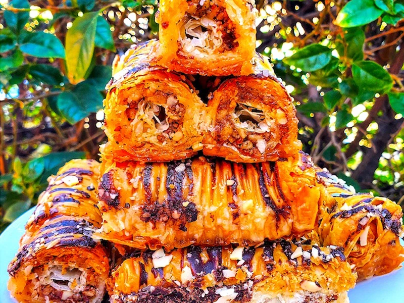 Unicorn Baklava Nut Roll