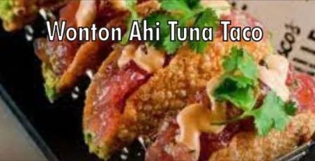 Wonton Ahi Tuna Tacos
