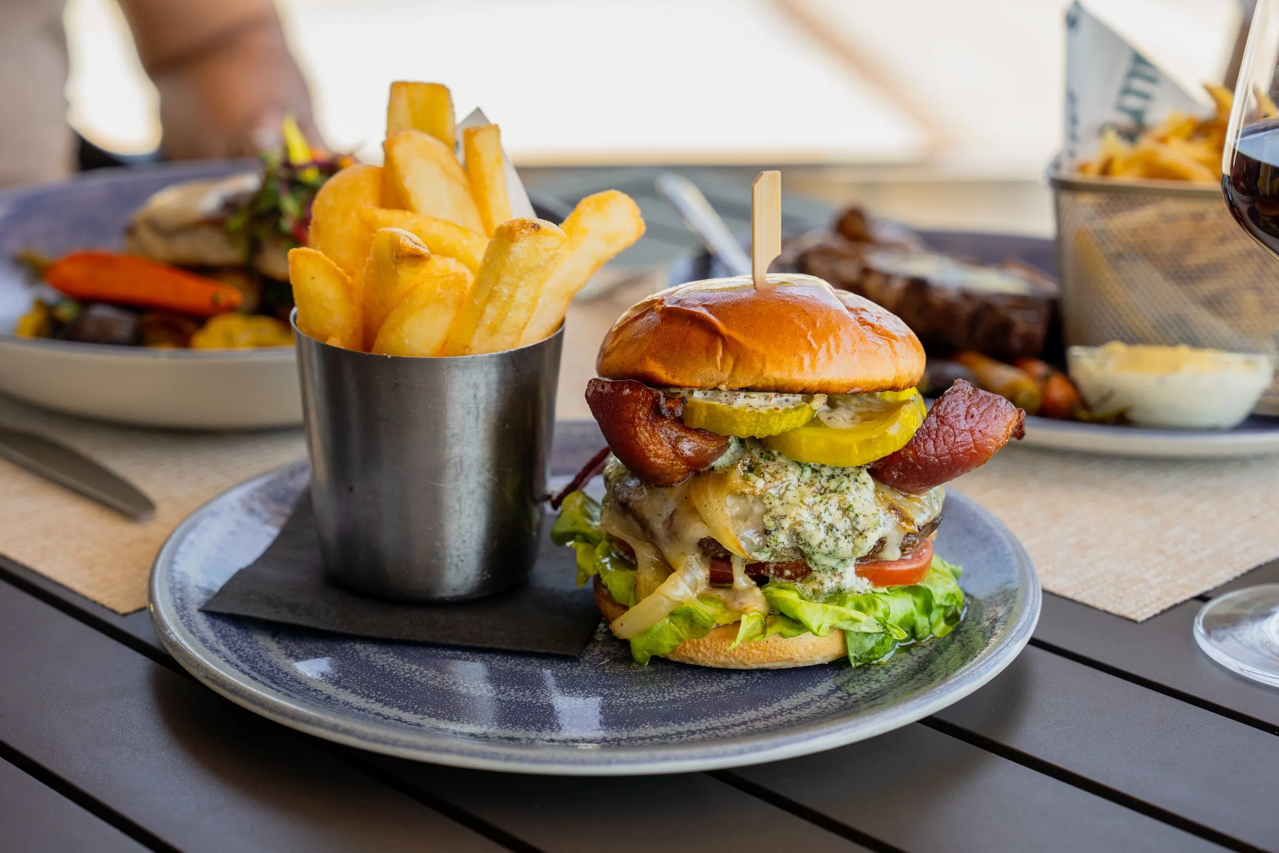 Short Rib Brisket Cheeseburger