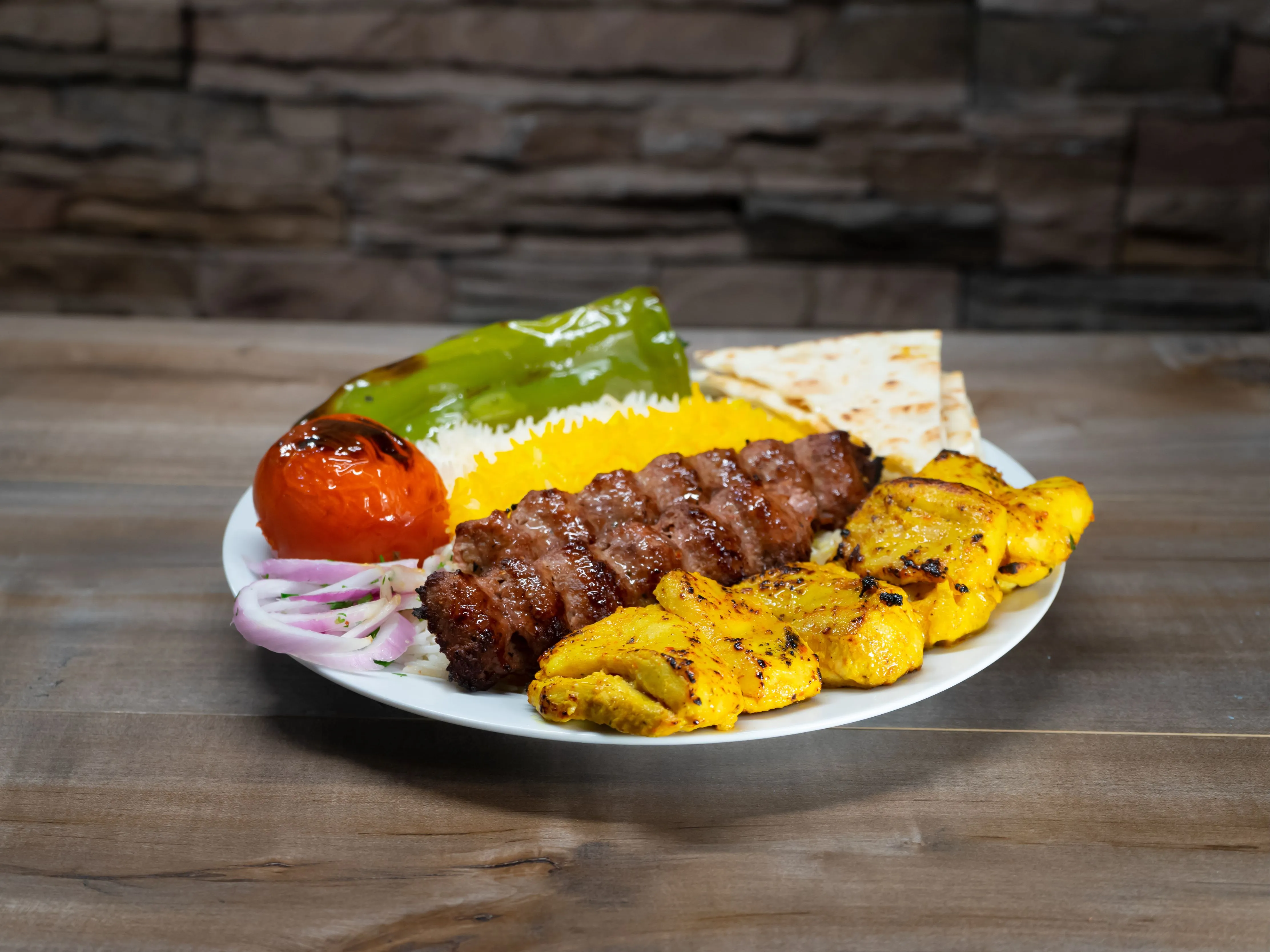 Chicken & Beef Luleh Plate