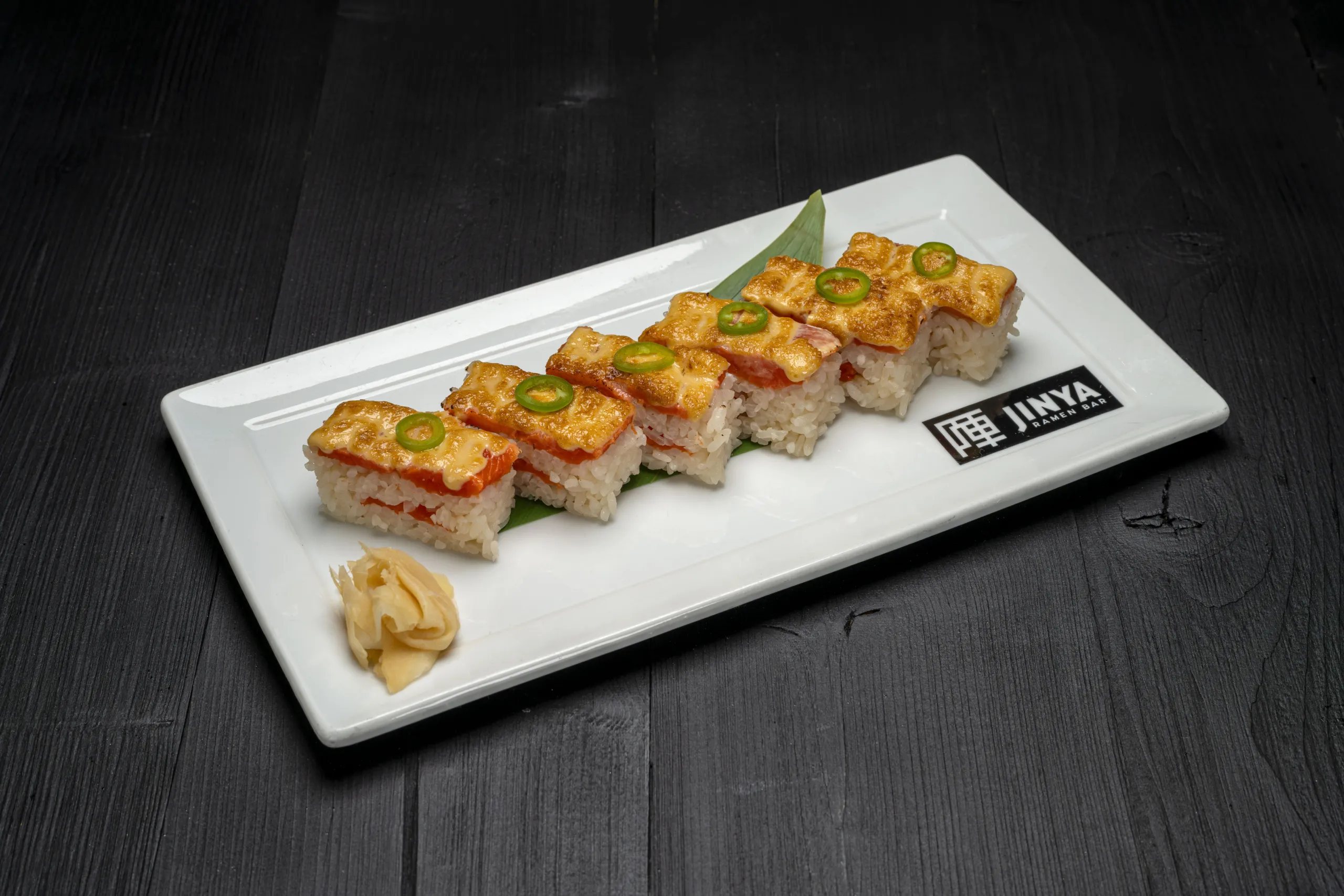 Aburi Oshi Sushi Salmon 6p