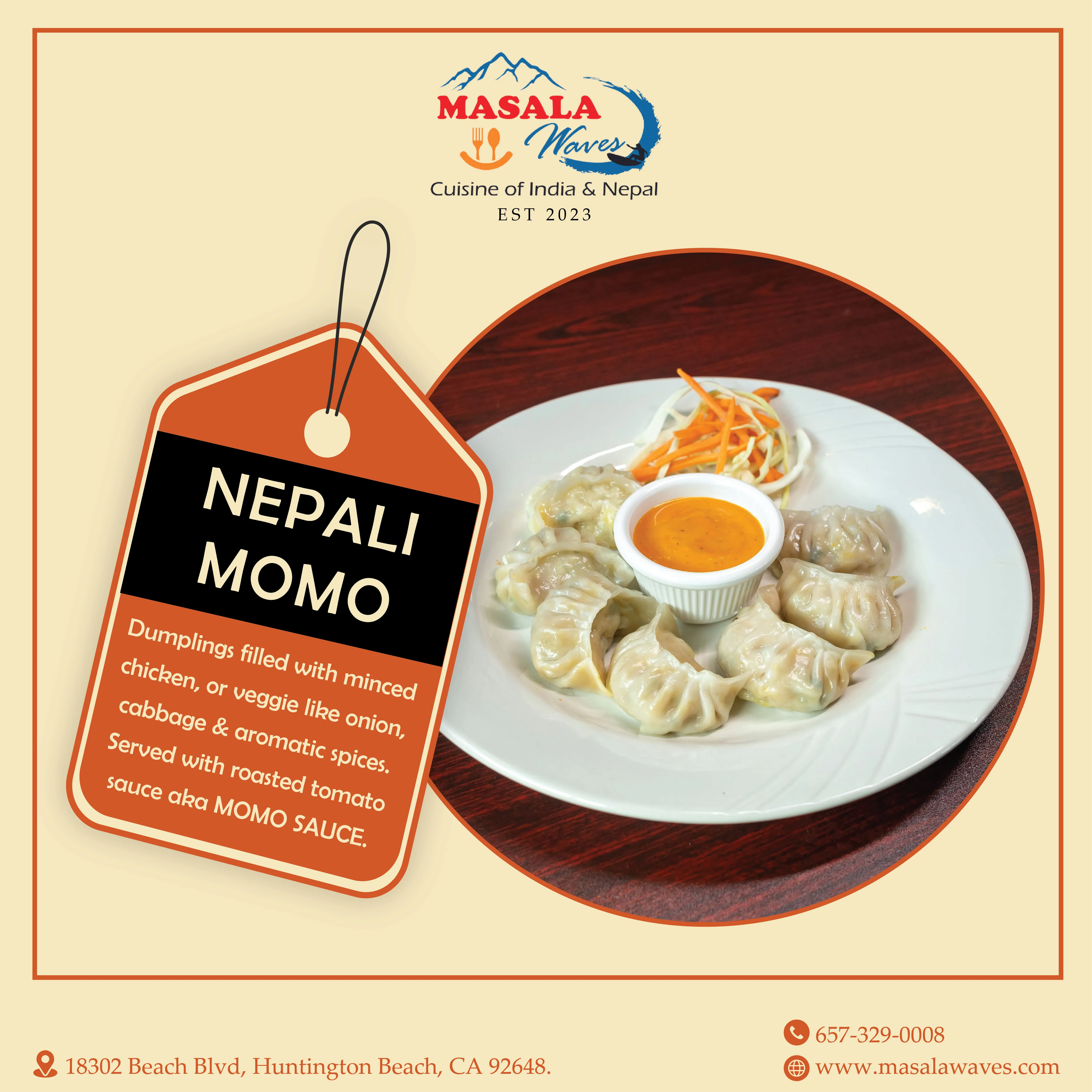 Nepali Momo Chicken 7 Pieces
