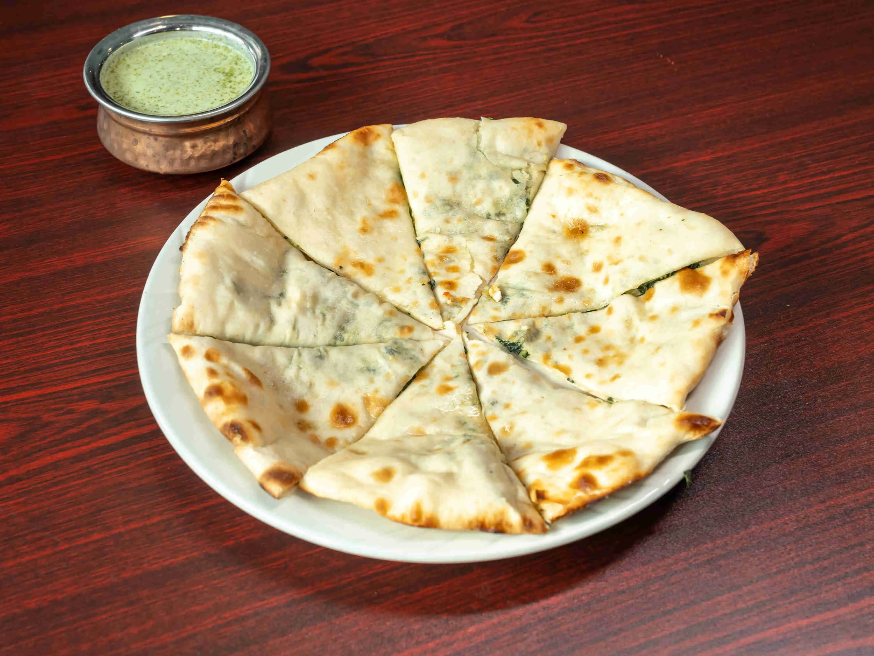 Spinach Dip Naan