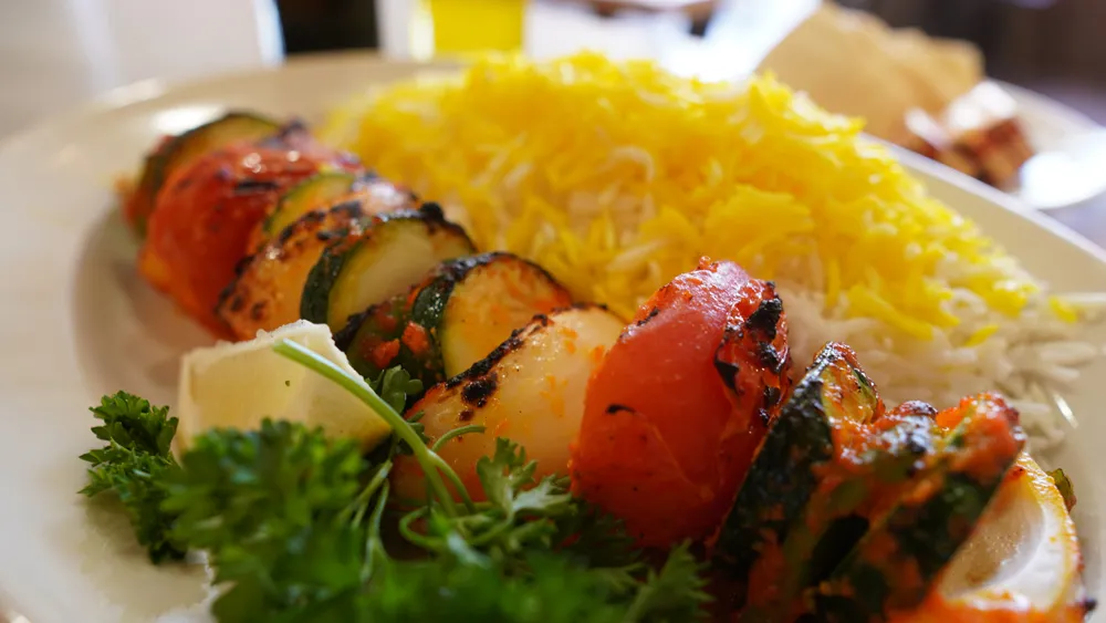 Veggie Kabob Plate