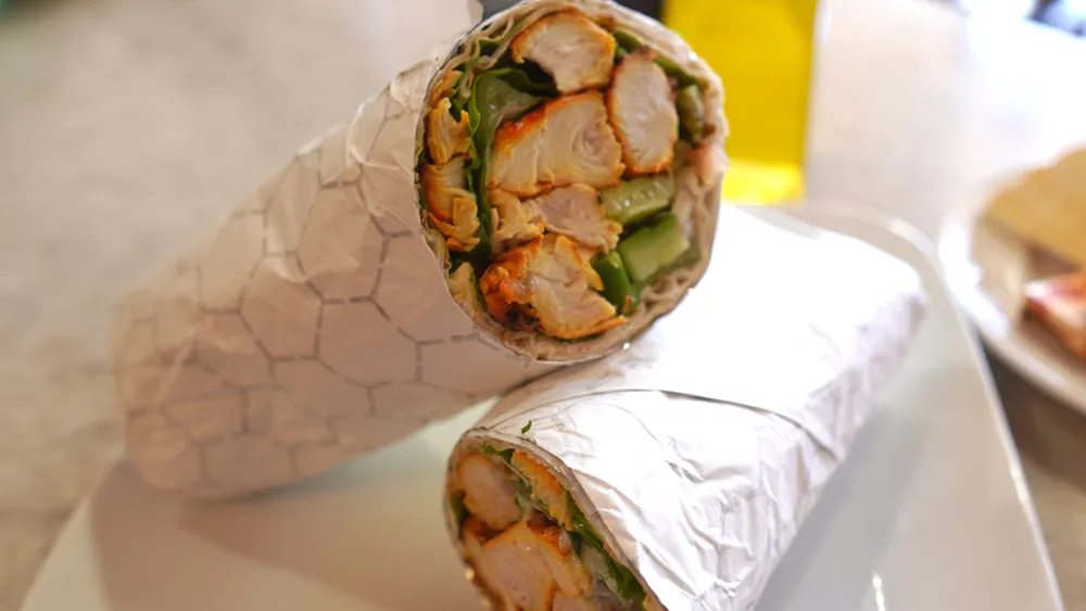 Boneless Chicken Kabob Wrap