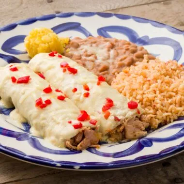 Chicken & Sour Cream Enchiladas