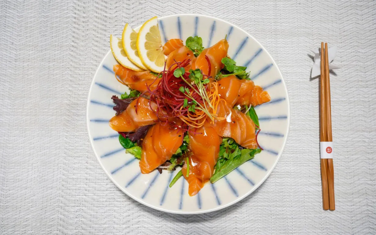 Salmon Sashimi Salad