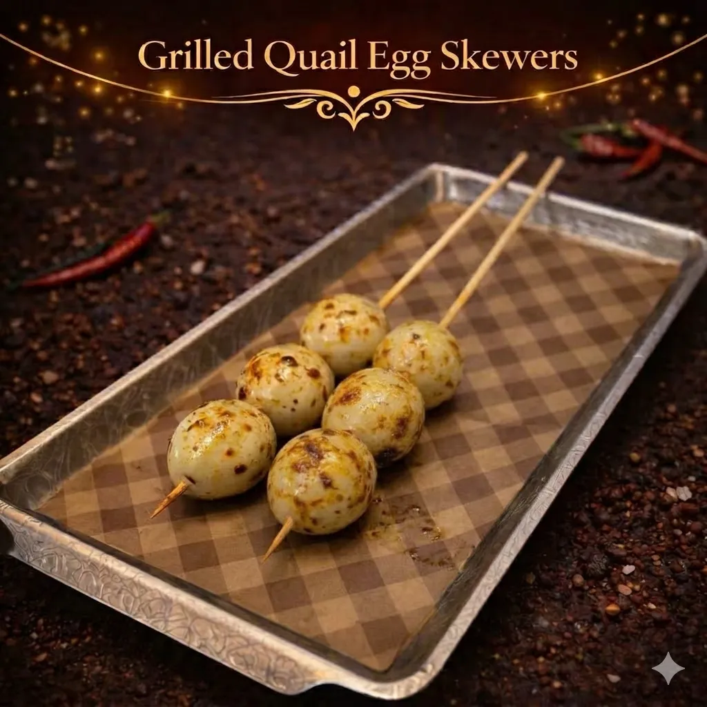 Grilled Quail Eggs (2)
