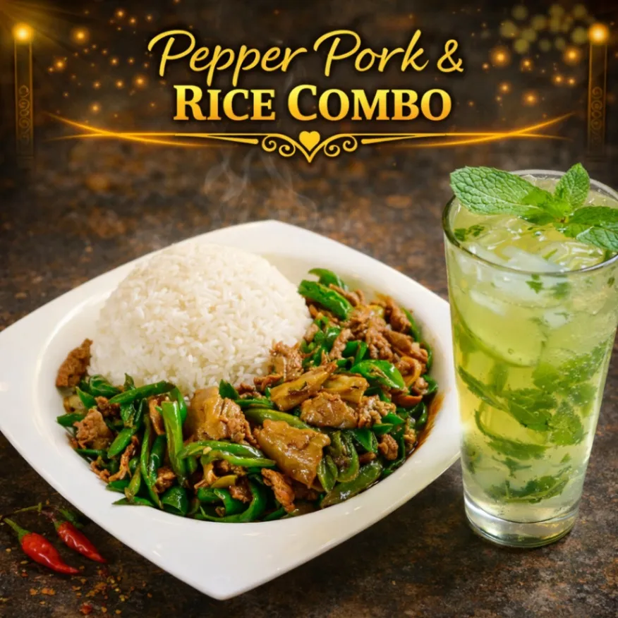 Stir Fried Pork with Rice Combo