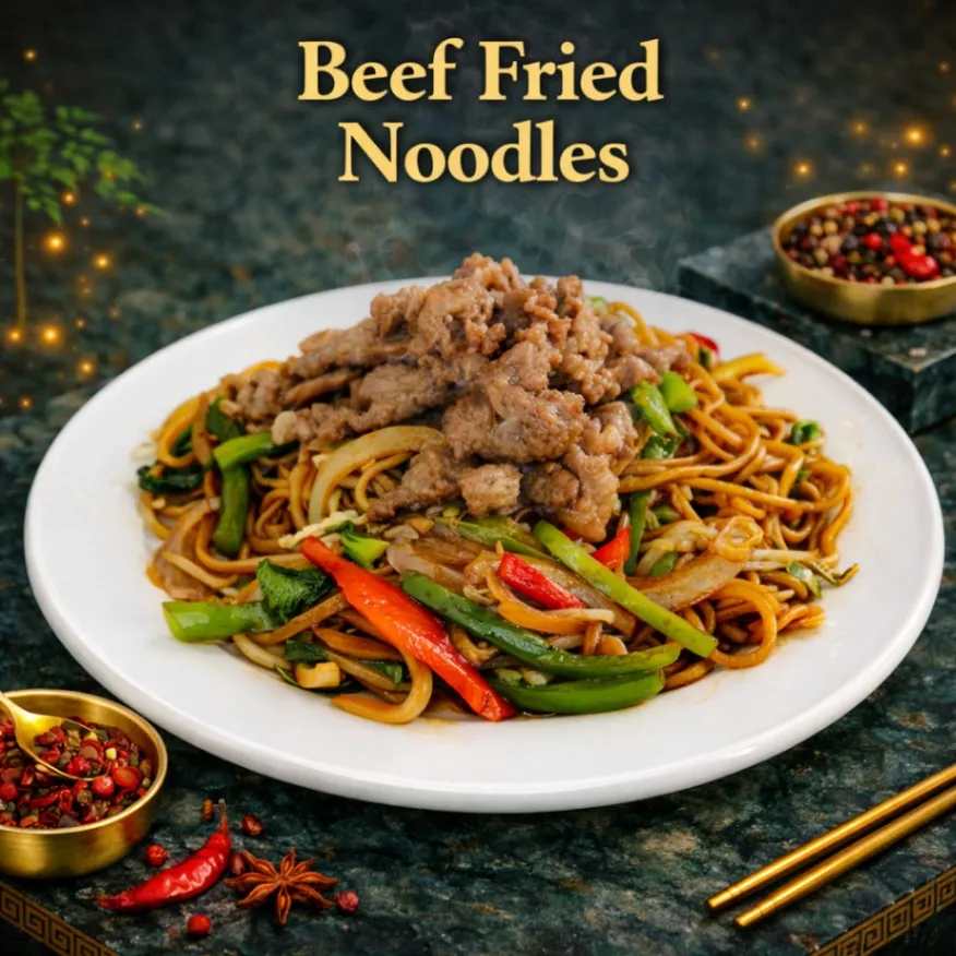 Beef Fried Noodle with Egg