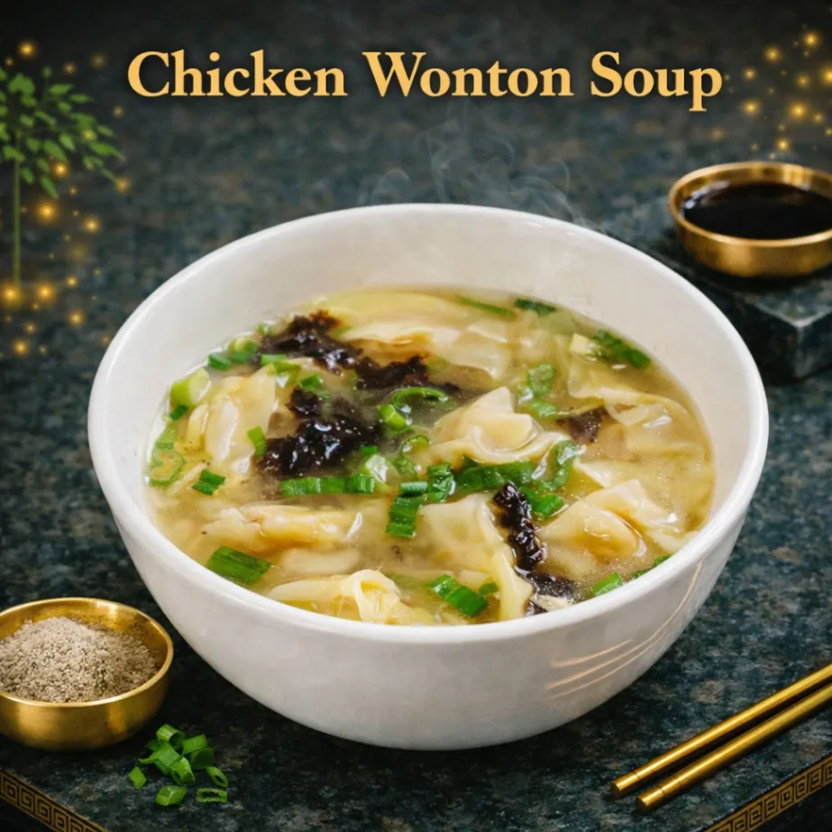 Pork Shrimp Wonton (served in Chicken Soup)