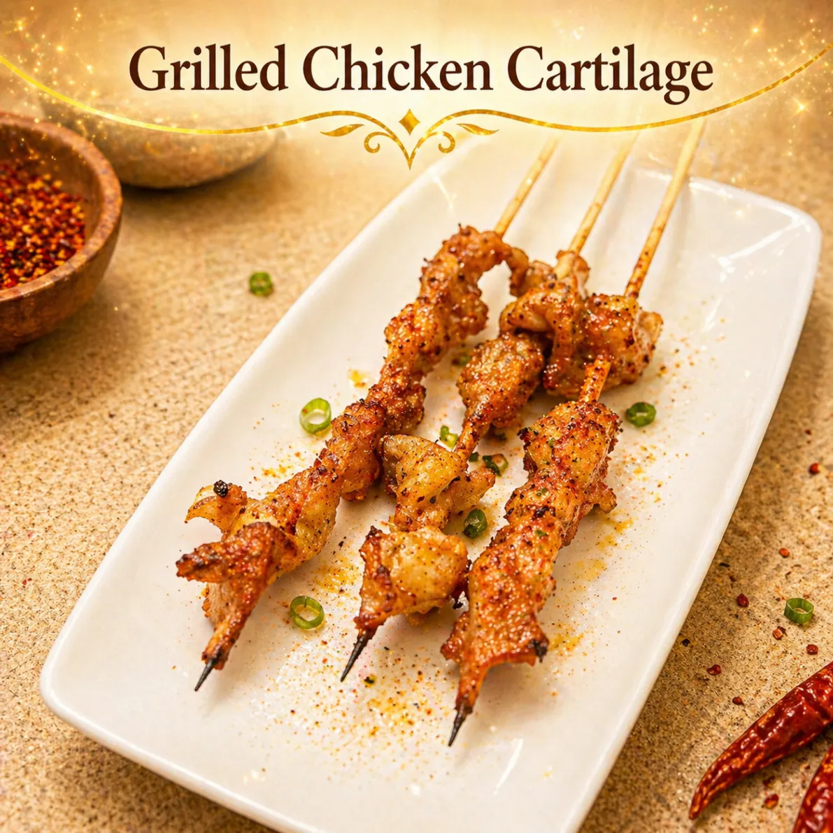 Grilled Crispy Chicken Bones 3pcs