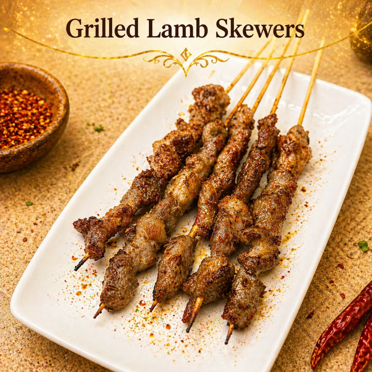 Lamb Tenderloin Skewers 5pcs