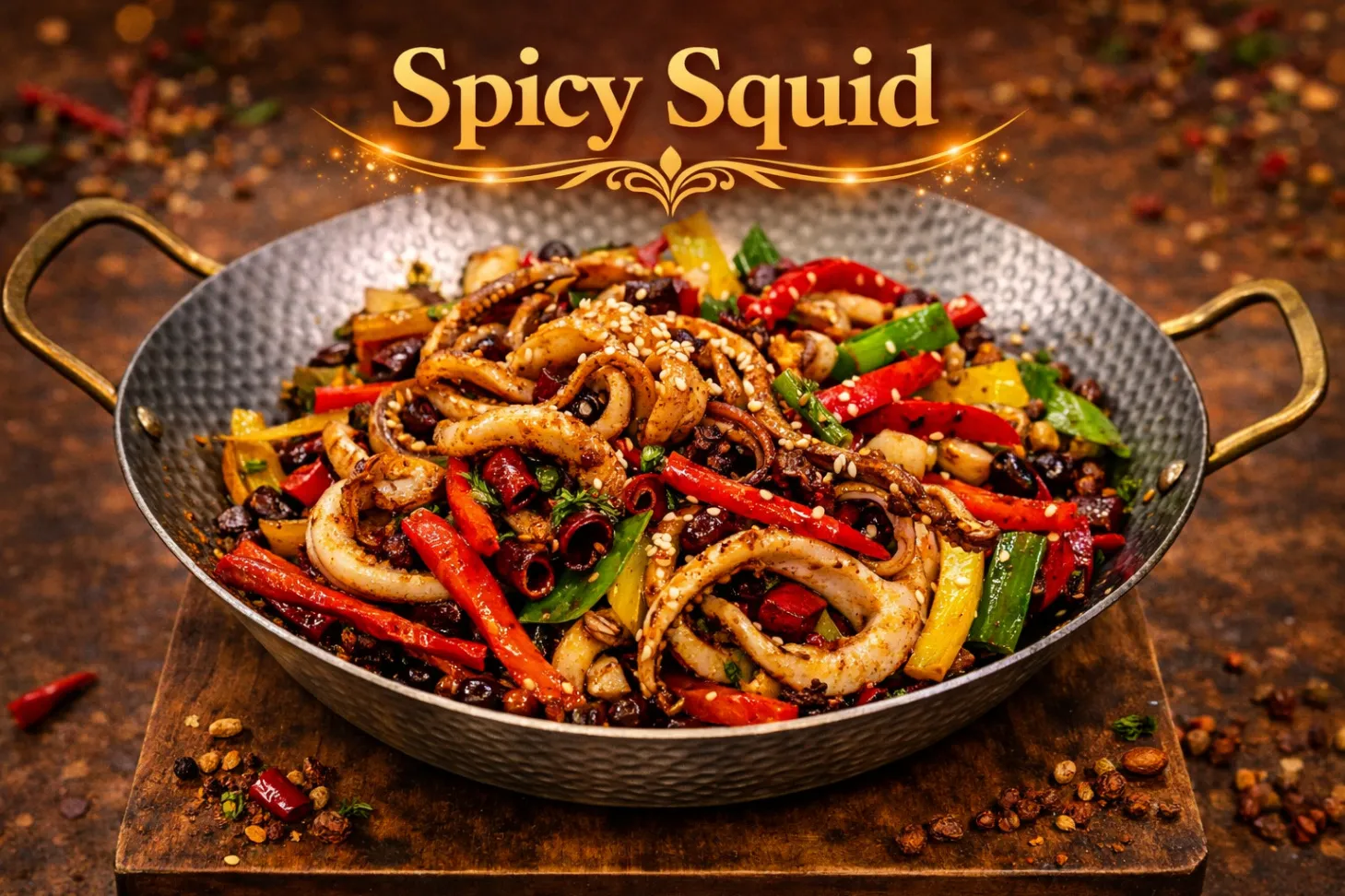 Spicy Stir-fried Squid