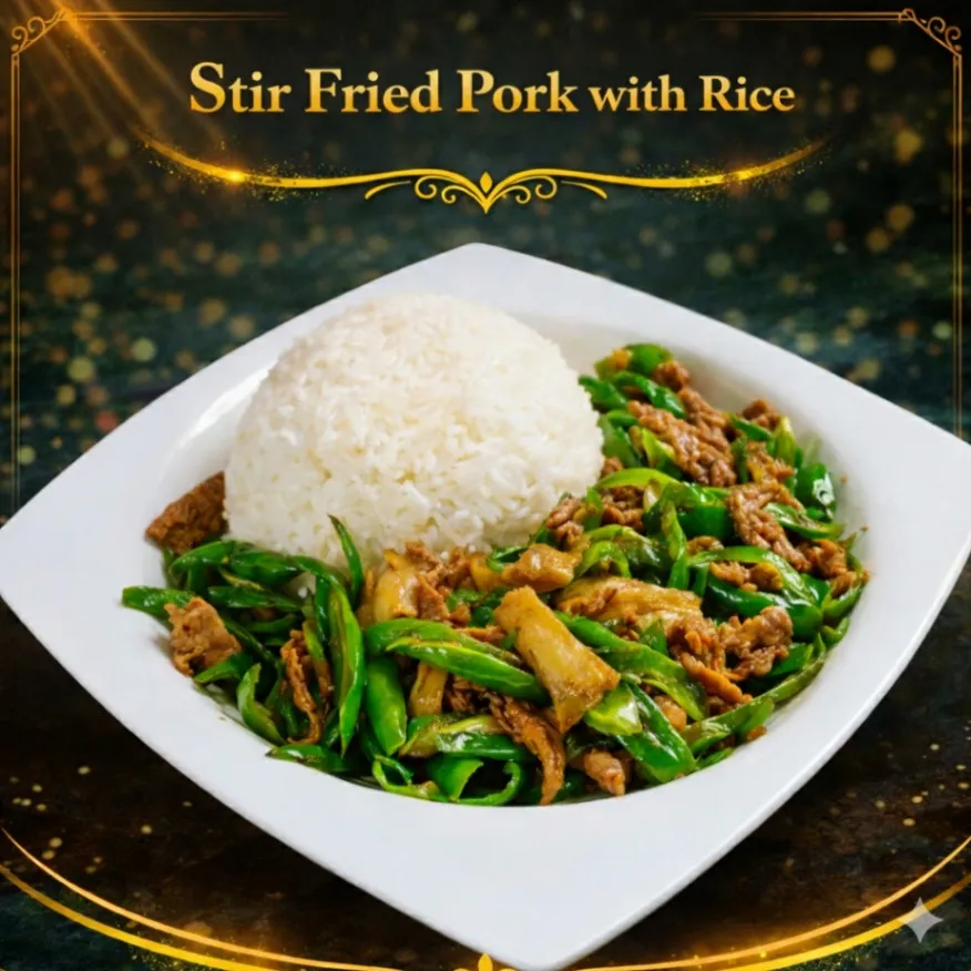 Stir Fried Pork with Rice