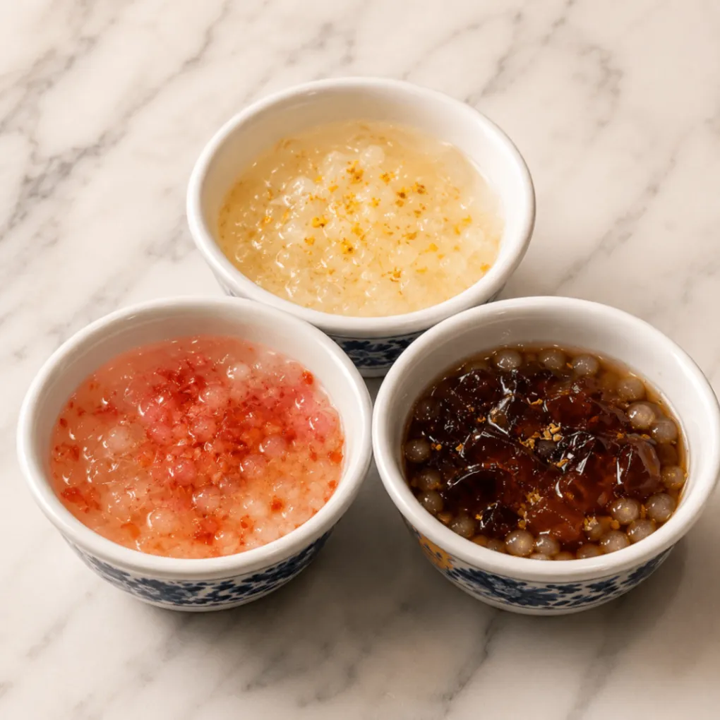 Bing Bing Ice Jelly (brown Sugar/fermented Sweet Rice/peach)
