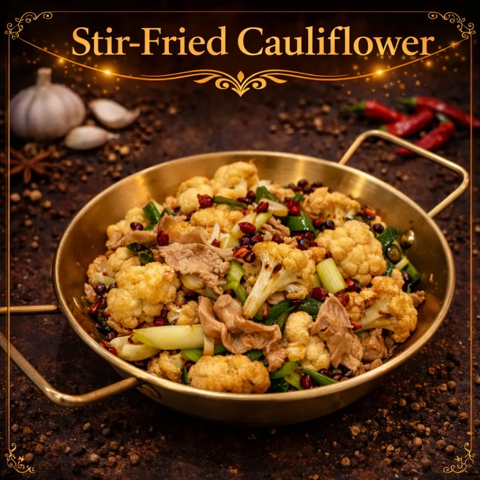 Dry-wok Cauliflower