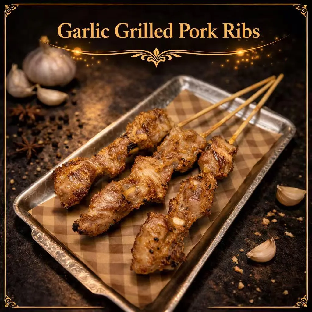 Grilled Garlic-flavored Pork Ribs (3)