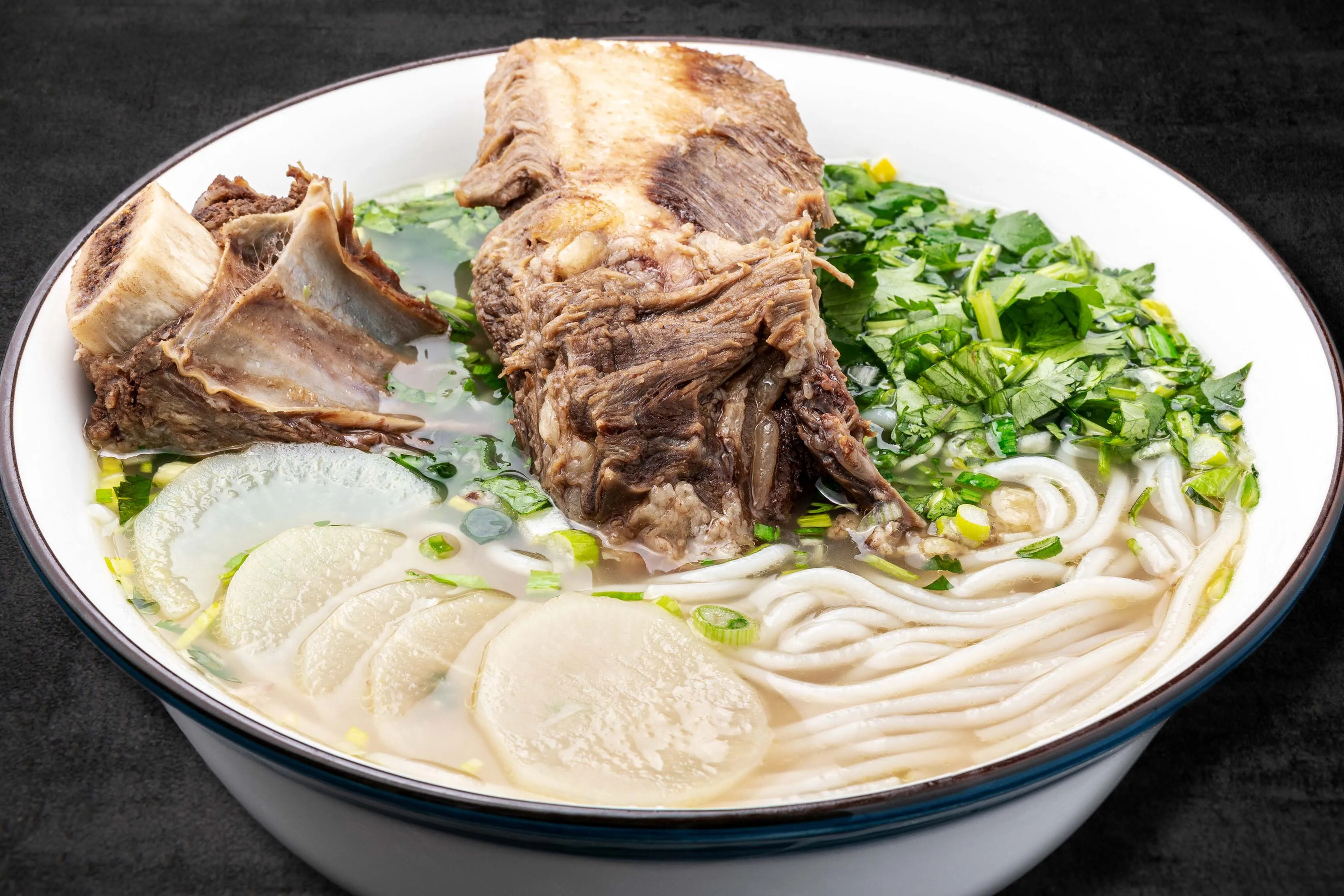 Bone in Rib Rice Noodle Soup