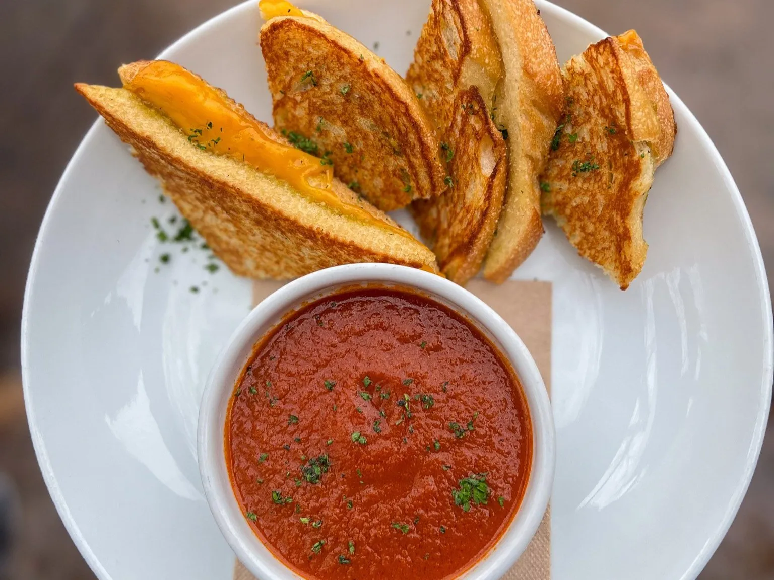 Grilled Cheese & Tomato Soup