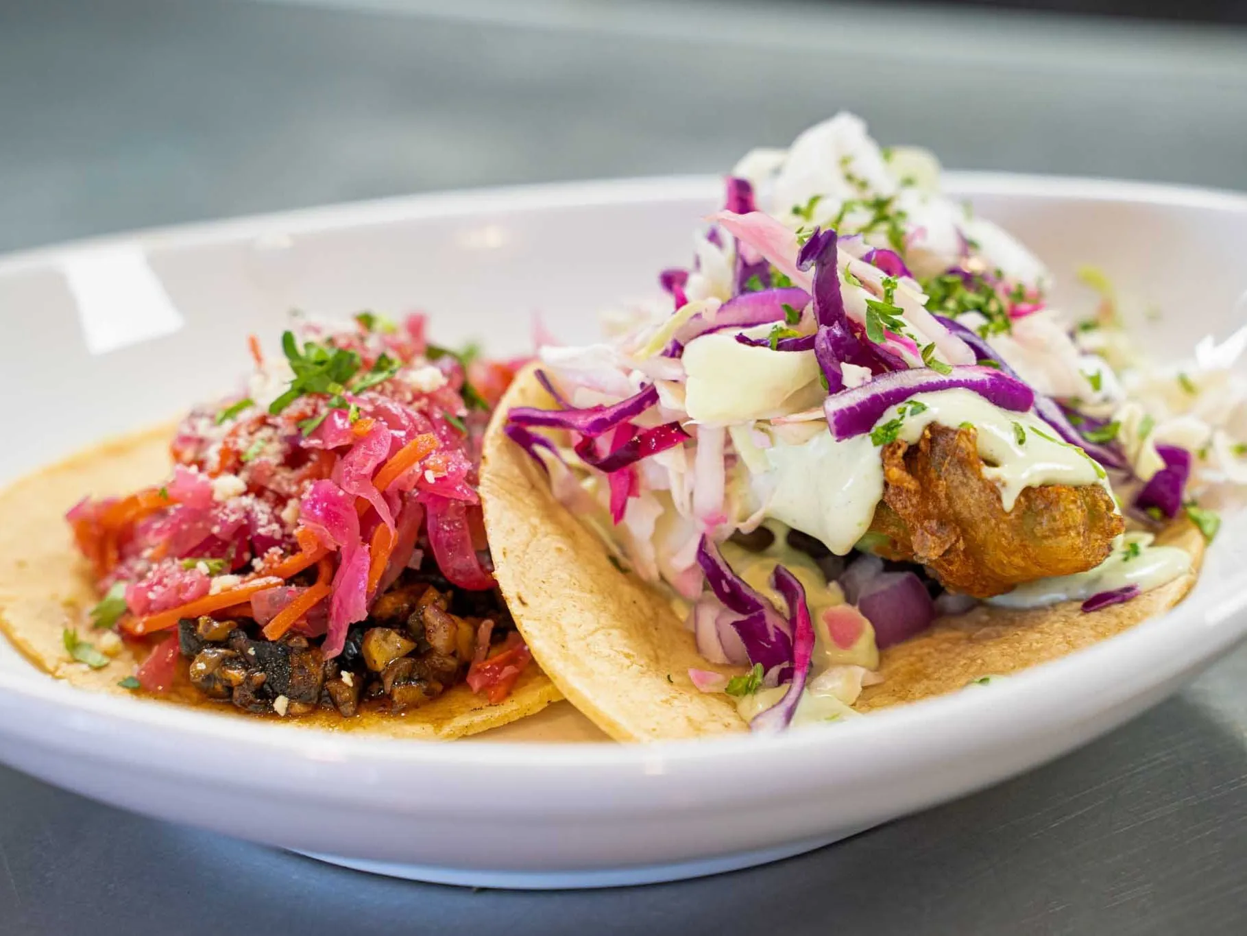 Beer Battered Avo Taco