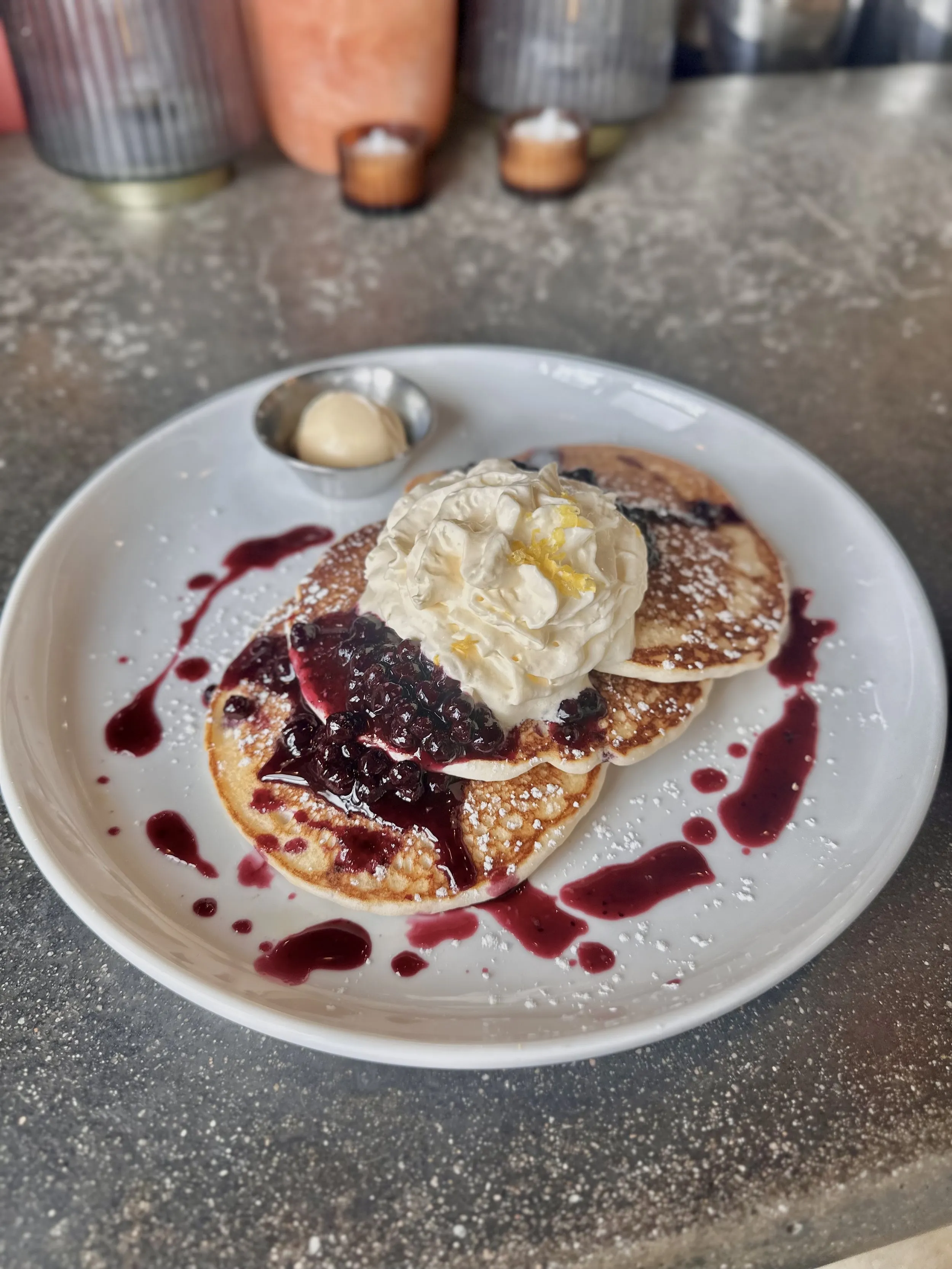 Seasonal Lemon Blueberry Pancakes