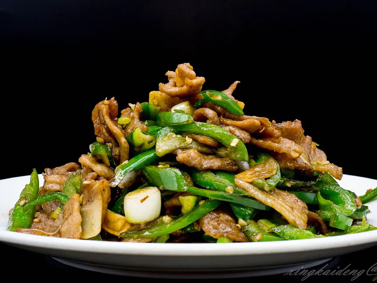Green Pepper and Pork Slices