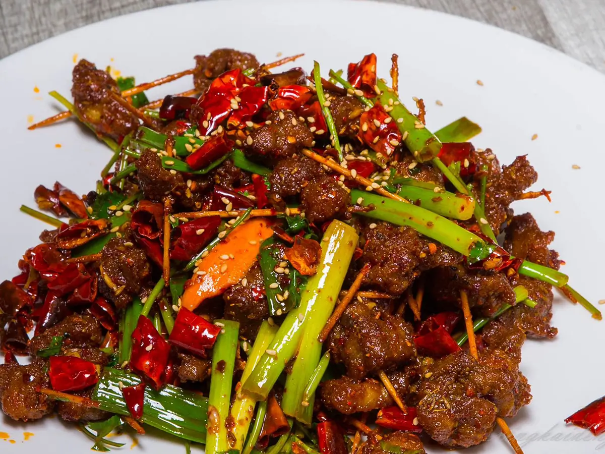 Spicy Toothpick Beef