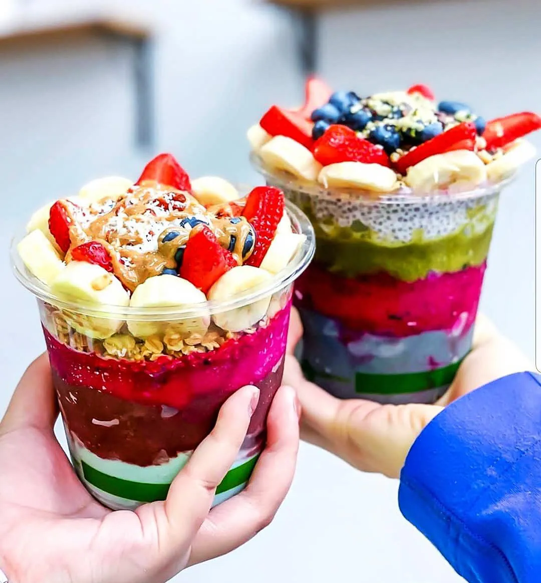 Berry Banana Toppings Bowl